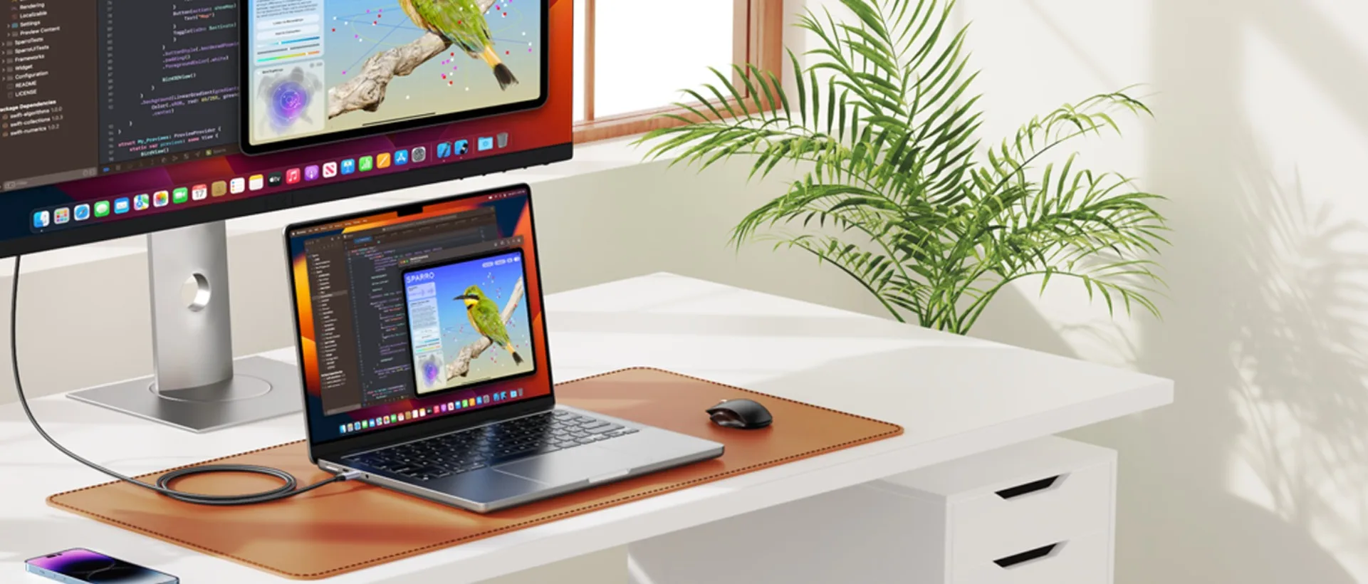 Cable de USB-C a DisplayPort de estilo trenzado de 1,8 m 8K @ 60Hz DP tipo C a 4K 144Hz Cable de puerto de pantalla para MacBook Air Pro Samsung - imagen 5