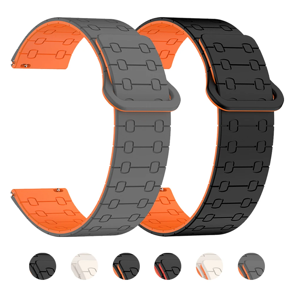 Correa deportiva suave de 22mm para Realme Watch 3/2/S Pro, pulsera magnética de silicona para Realme Watch S 2 3, accesorios de repuesto para reloj