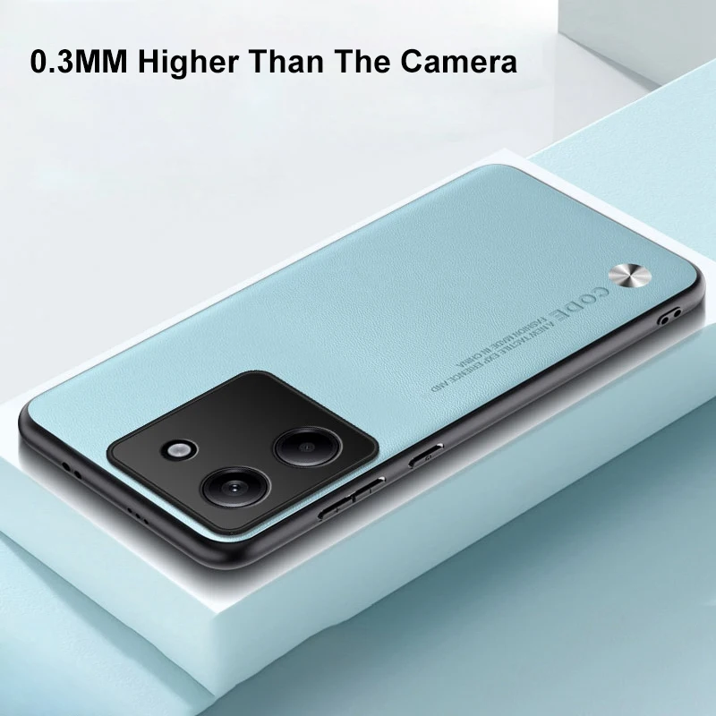 Funda de cuero PU de lujo para Xiaomi Poco M7 Pro 5G, funda trasera mate de silicona TPU, funda de teléfono de protección completa para PocoM7 Pro M7Pro - imagen 5