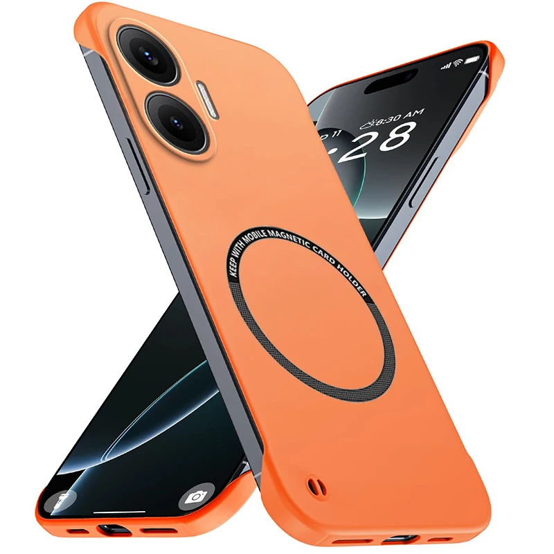 Funda magnética delgada para Xiaomi Redmi Turbo 4 Pro sin marco, cubierta dura ligera mate antiarañazos, armadura a prueba de golpes sin bordes - imagen 2