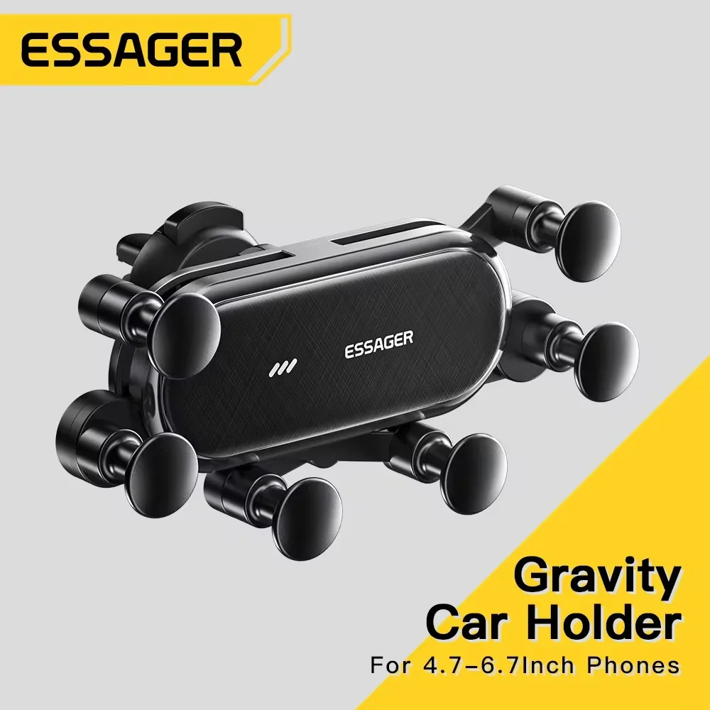 Essager Gravity Soporte Coche Móvil – Clip Salida Aire Magnético - imagen 4
