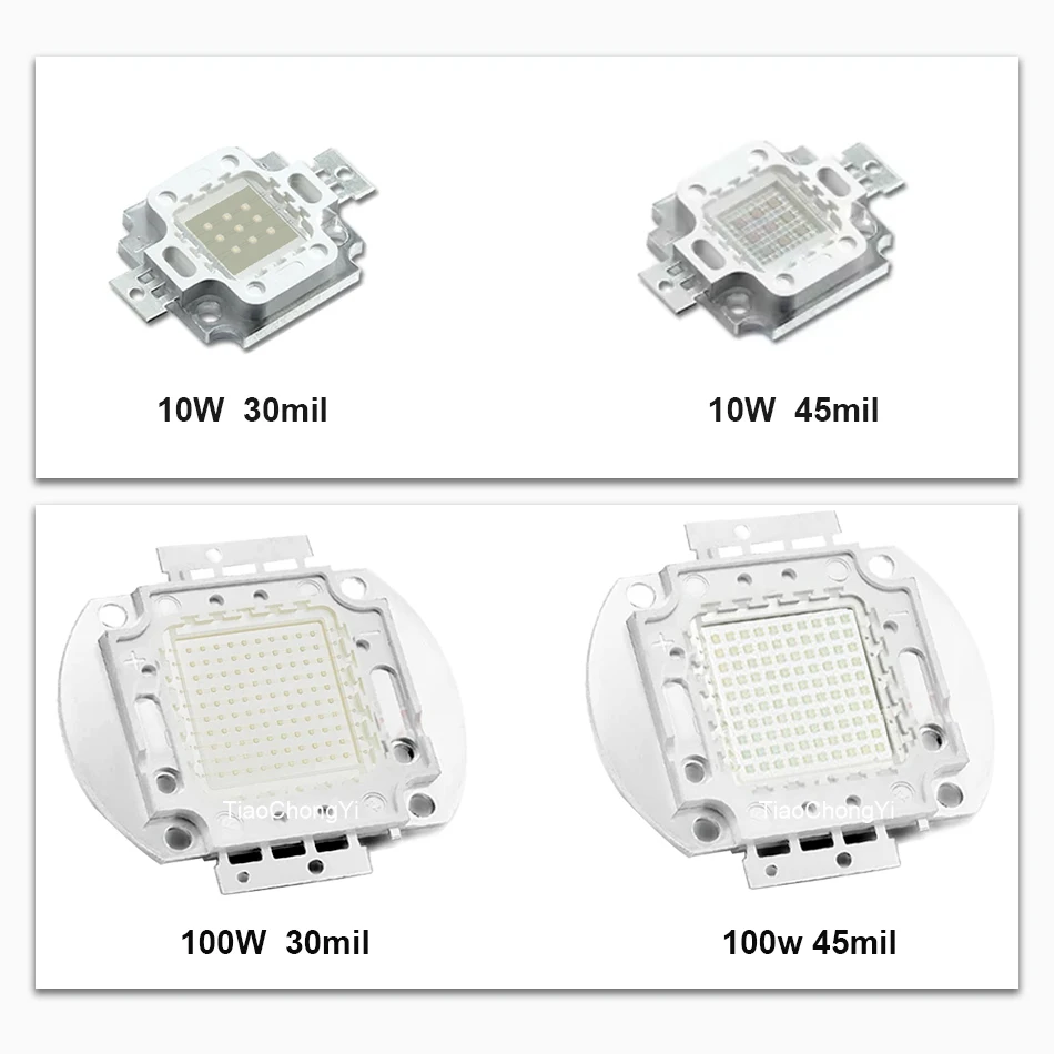 Luz LED de alta potencia azul real 445nm azul 460nm 1W 3W 5W 10W 20W 50W 100W bombilla de lámpara de Chip LED diodo emisor de luz cuentas LED - imagen 3