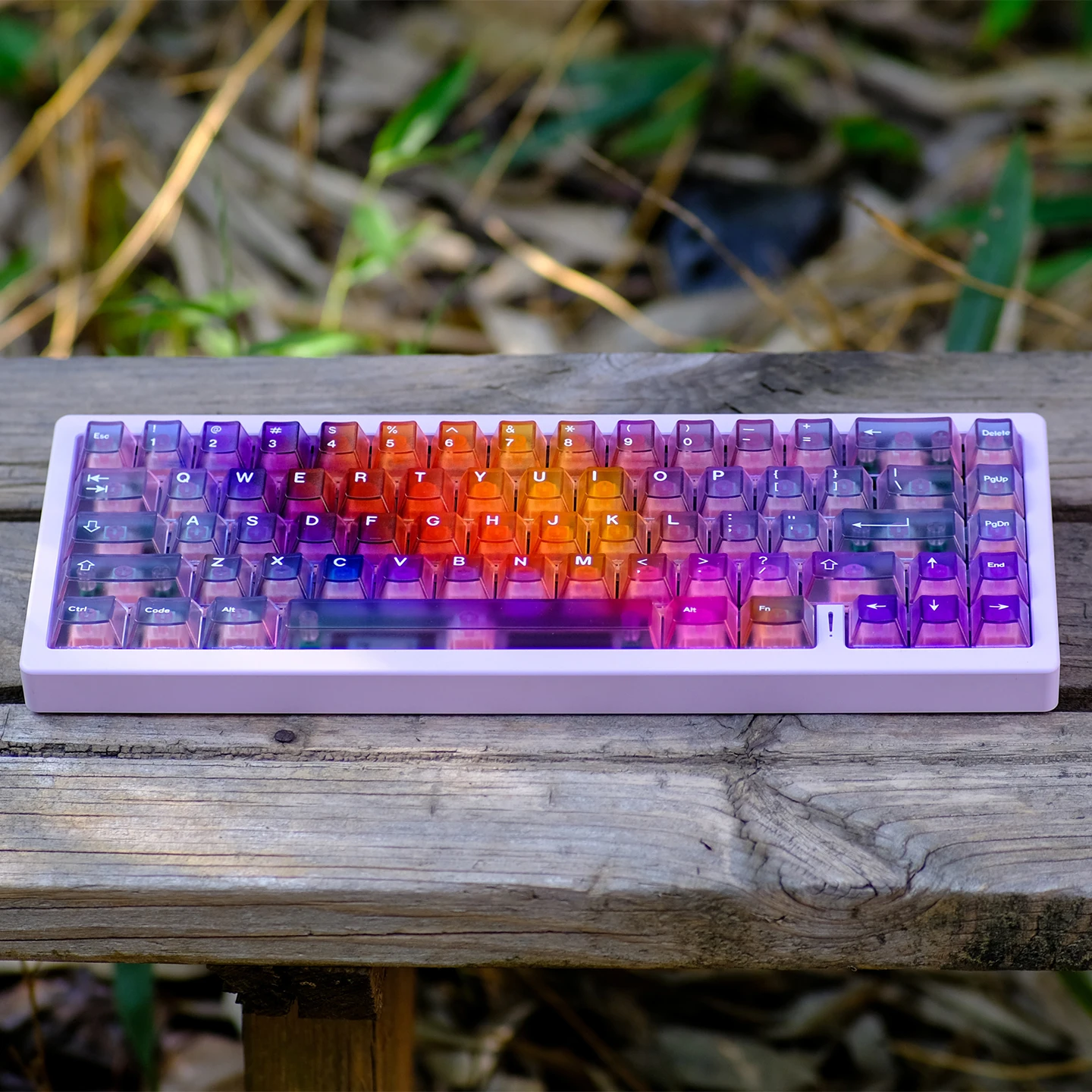 Teclas gradiente niebla transparente Cherry Pc 122 teclas transmisión de luz teclas de teclado Diy personalizadas - imagen 4