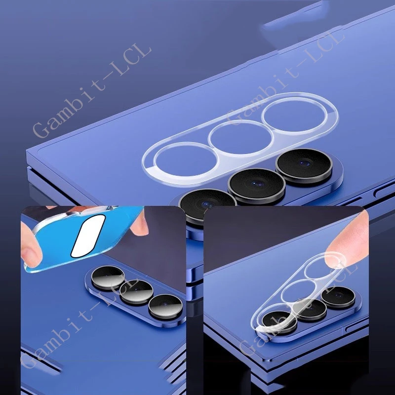Para Samsung Galaxy Z Fold7 Fold6 Fold5 Fold4 Fold3 vidrio templado Fold 7 6 5 4 3 parte trasera 3D lente de cámara Protector de pantalla película - imagen 4