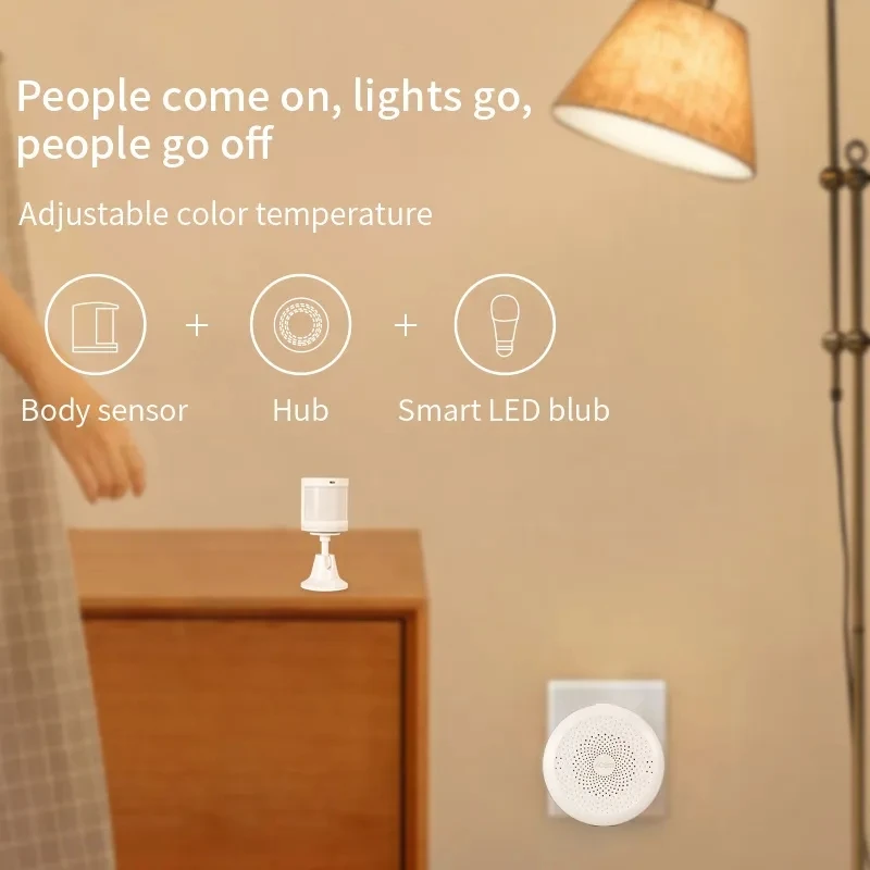 Aqara Hub M1S Gateway inalámbrico Zigbee 3,0 Wifi RGB LED luz nocturna Control remoto funciona con la aplicación Xiaomi Mijia Homekit - imagen 5