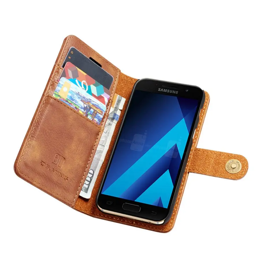Funda de cuero Retro para Samsung Galaxy A3 2017, funda para Samsung A3 2017 A320 A320F, funda tipo billetera con ranuras para tarjetas, carcasa trasera para teléfono - imagen 4