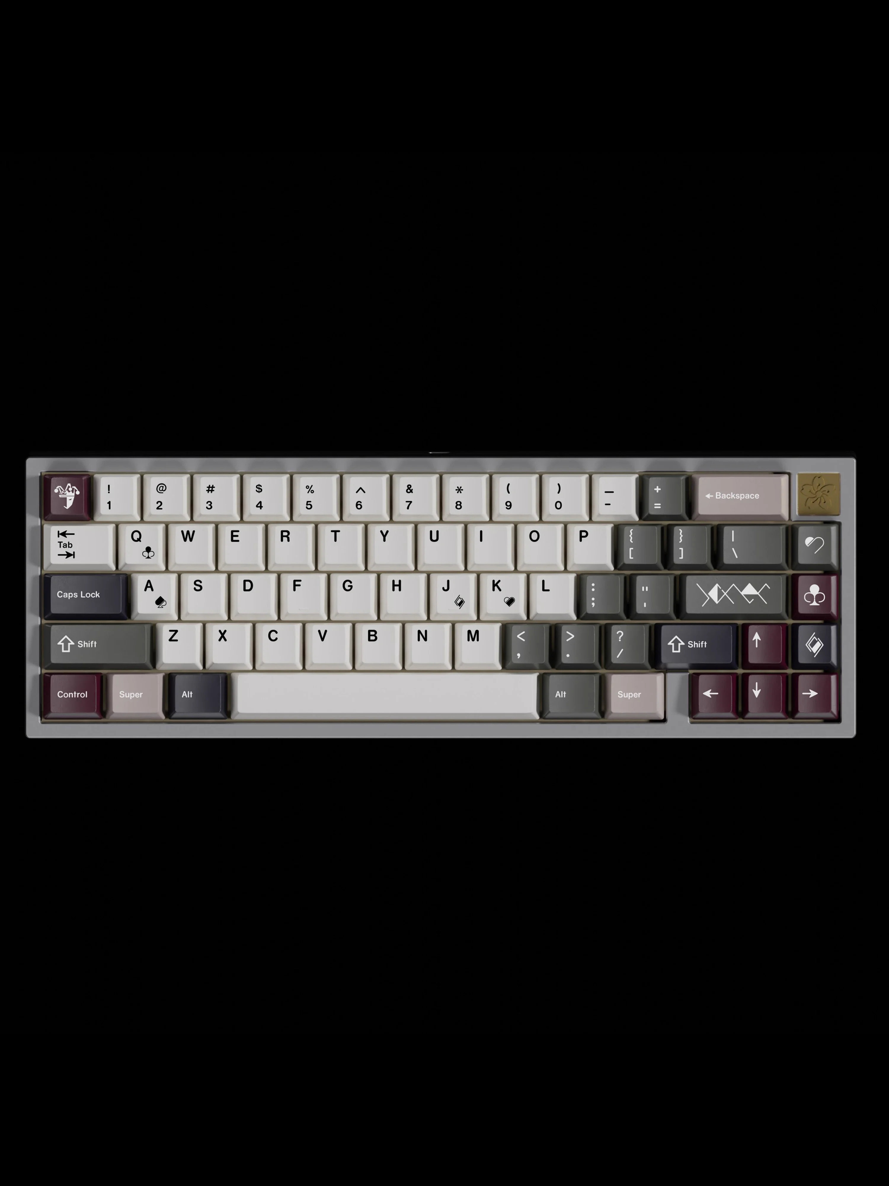 Teclas de póker PBT personalizadas para teclado mecánico, teclas, perfil de cereza, DYE-SUB, 172 teclas - imagen 2