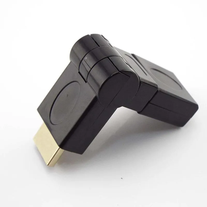 Conector HDMI macho a hembra, adaptador de enchufe compatible con HDMI ajustable con rotación de 360 grados, convertidores de Cable de extensión para PC 4K, 1/2/5 Uds. - imagen 5