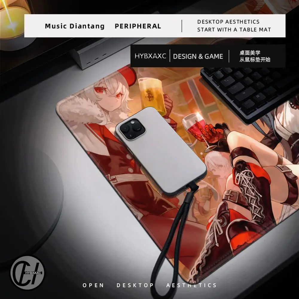 Alfombrilla de ratón Admiral Graf Spee A-Azur Lane, alfombrilla de escritorio con almohadilla, accesorios para juegos, alfombrilla acolchada para teclado Prime Gaming XXL, 1 ud. - imagen 3