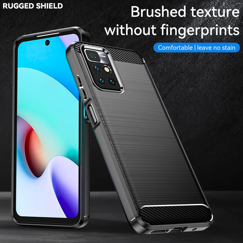 Funda de silicona suave para Xiaomi Redmi Note 11 Pro, carcasa delgada de fibra de goma TPU para Redmi Note 11 - imagen 2