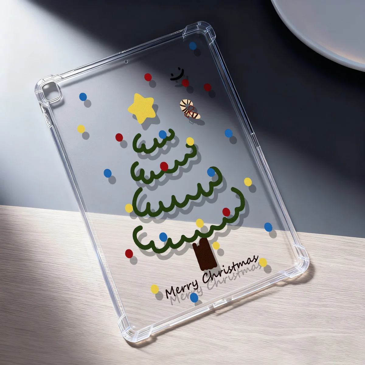 Funda de silicona con forma de árbol de Navidad para iPad Pro 12,9, 13, 9,7, 10,5, 11' A16, 10. a generación, 11, 10,9, 8,7, aire 13, Mini 6, 5, 4, 3, 2, 1, 11