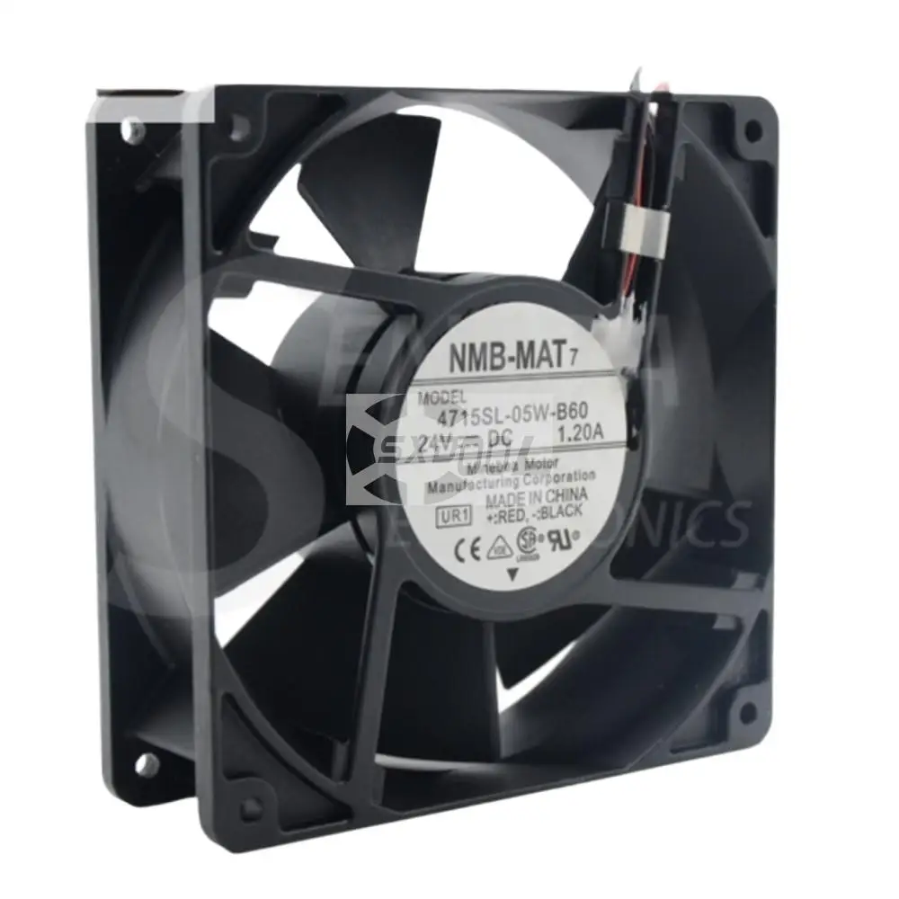 Ventilador de refrigeración de máquina de soldadura para NMB 4715SL-05W-B60 120x120x38mm 24V DC 1.2A IP55 ventilador de refrigeración de alta velocidad impermeable - imagen 2