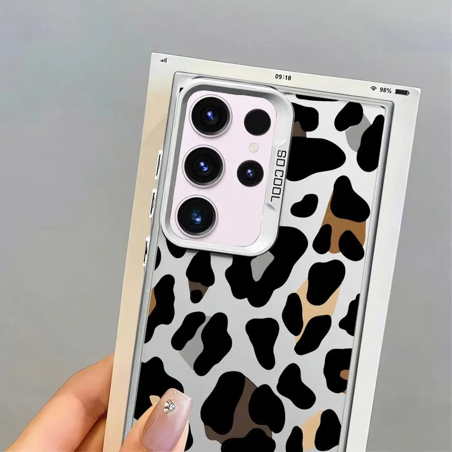 Funda artística de leopardo para Samsung Galaxy Note 20 Ultra S23 S24Ultra S20 FE S21 S22 Ultra S25Plus S25 S24 FE, carcasa suave - imagen 5