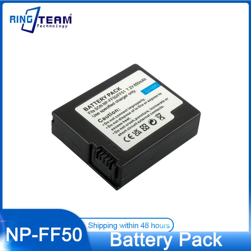 NP-FF50/51/51S BPF-500 Batería de cámara recargable de alta capacidad para Sony DCR-IP220E DCR-IP200K DCR-PC107 DCR-PC350