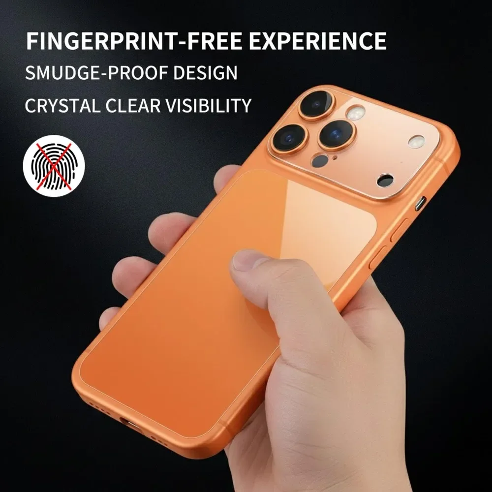 5-1 juegos de Protector de lente de vidrio PET HD y película trasera para IPhone 17 Pro/17 Pro Max, película de lente antiarañazos, protectores traseros de media cobertura - imagen 4