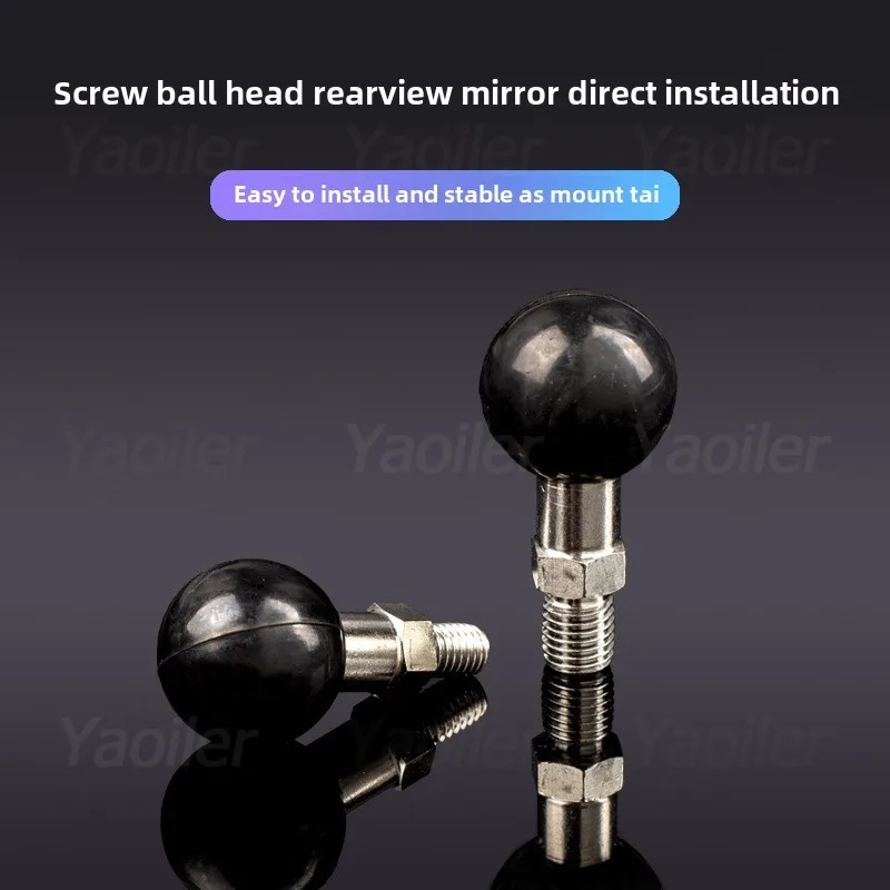 Adaptador de cabeza de bola de 1 pulgada, soporte de teléfono para motocicleta con M10 M8 M6 1/4 "-20 roscado, cabezal de bola de 1" para soporte de cámara DJI GoPro - imagen 5