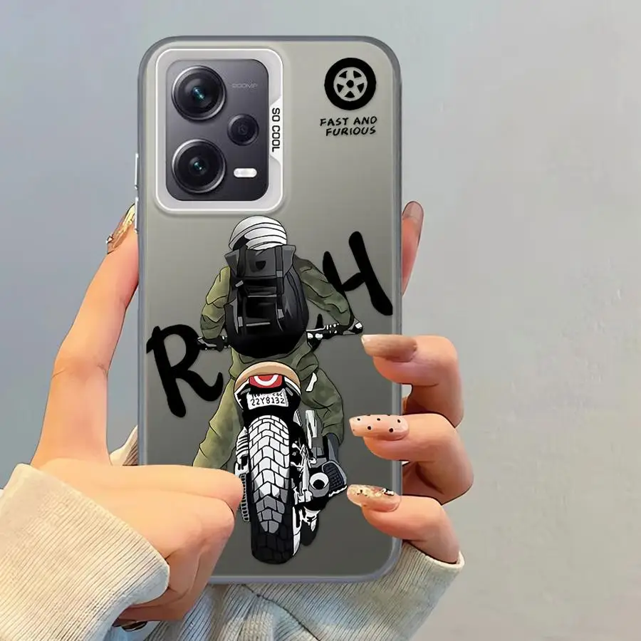 Funda blanda para Xiaomi Redmi Note 12 13 14 Pro Plus 11s 10 11 Pro 10s locomotora masculina de moda - imagen 3