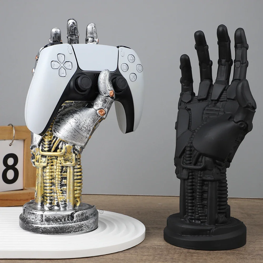 Nuevo soporte para mando CyberPunk, adorno artesanal de resina para PS5, PS4, Xbox NS, controlador de interruptor, soporte de escritorio, decoración para juegos