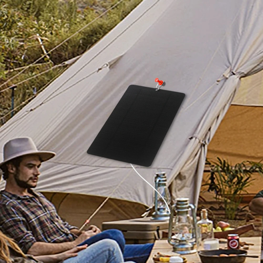 Paneles solares plegables de 10W y 5V, Panel Solar USB, respaldo de energía para ventilador, teléfono móvil, bicicleta - imagen 2