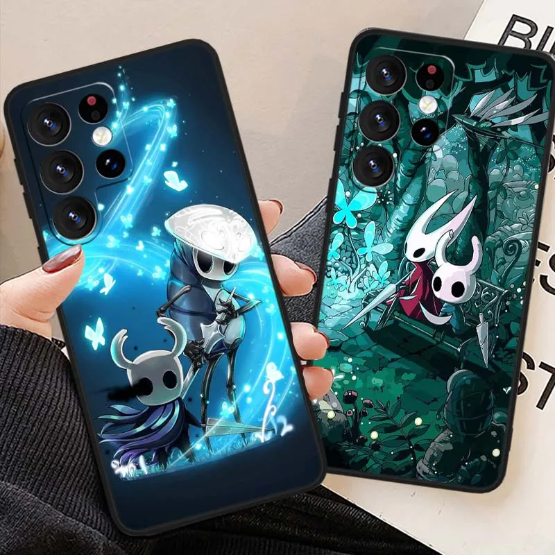 Funda de Caballero hueco de Anime para Samsung Galaxy Note 20 10 9 8 A24 A34 M13 M31 M32 M52 M62 Ultra Lite funda de teléfono negra - imagen 2