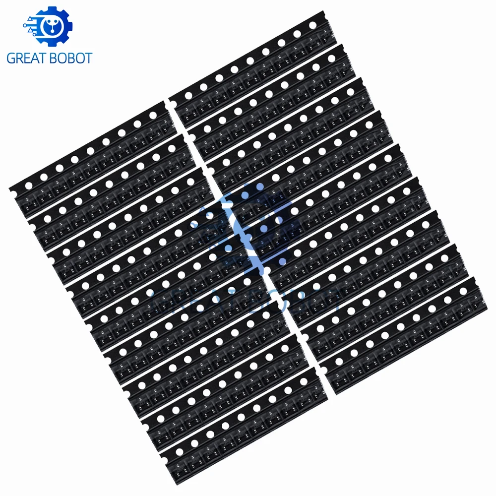 KIT de transistores SMD SOT-23 S9013 S9014 S9015 S9018 MMBT3904 MMBT3906 SS8050 SS8550 2N5551 2SC1815 Total 10 tipos X10 piezas = 100 piezas - imagen 5