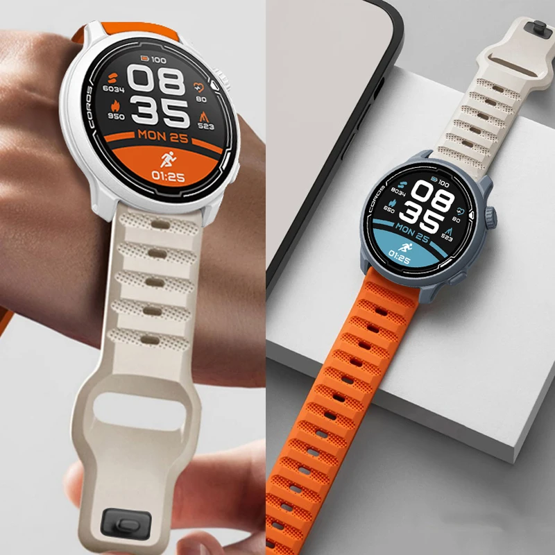 Correa deportiva de 20mm 22mm para COROS PACE 3 2 pulsera de silicona Correa para COROS APEX/APEX 2 Pro/APEX 42mm 46mm Correa