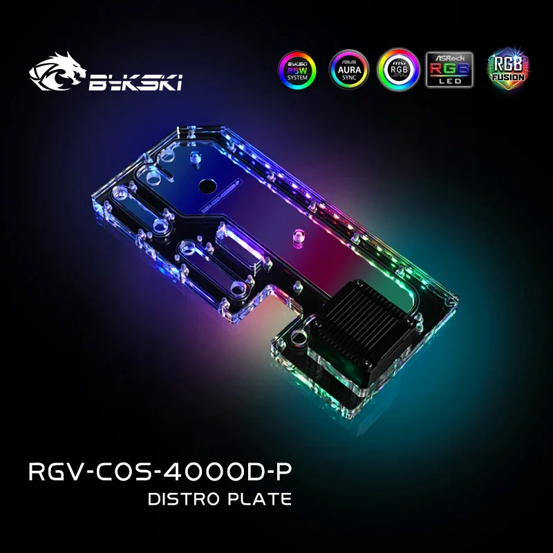 Placa de distribución Bykski para caja de ordenador CORSAIR 4000D para CPU/GPU bloque de refrigeración por agua soporte bomba DDC/RGV-COS-4000D-P