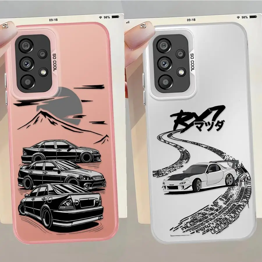 Funda para Samsung Galaxy A11 A06 A13 A20s A16 A02 A15 A14 A04e A03 A12 A50 funda trasera para teléfono coche de deriva japonés - imagen 3