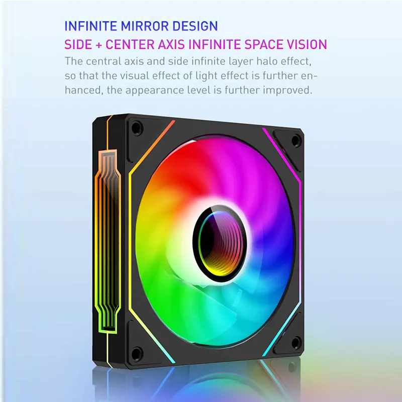 UPSIREN PRISM 4 PRO Ventilador PC ARGB 120mm PWM Ultra Silencioso - imagen 4