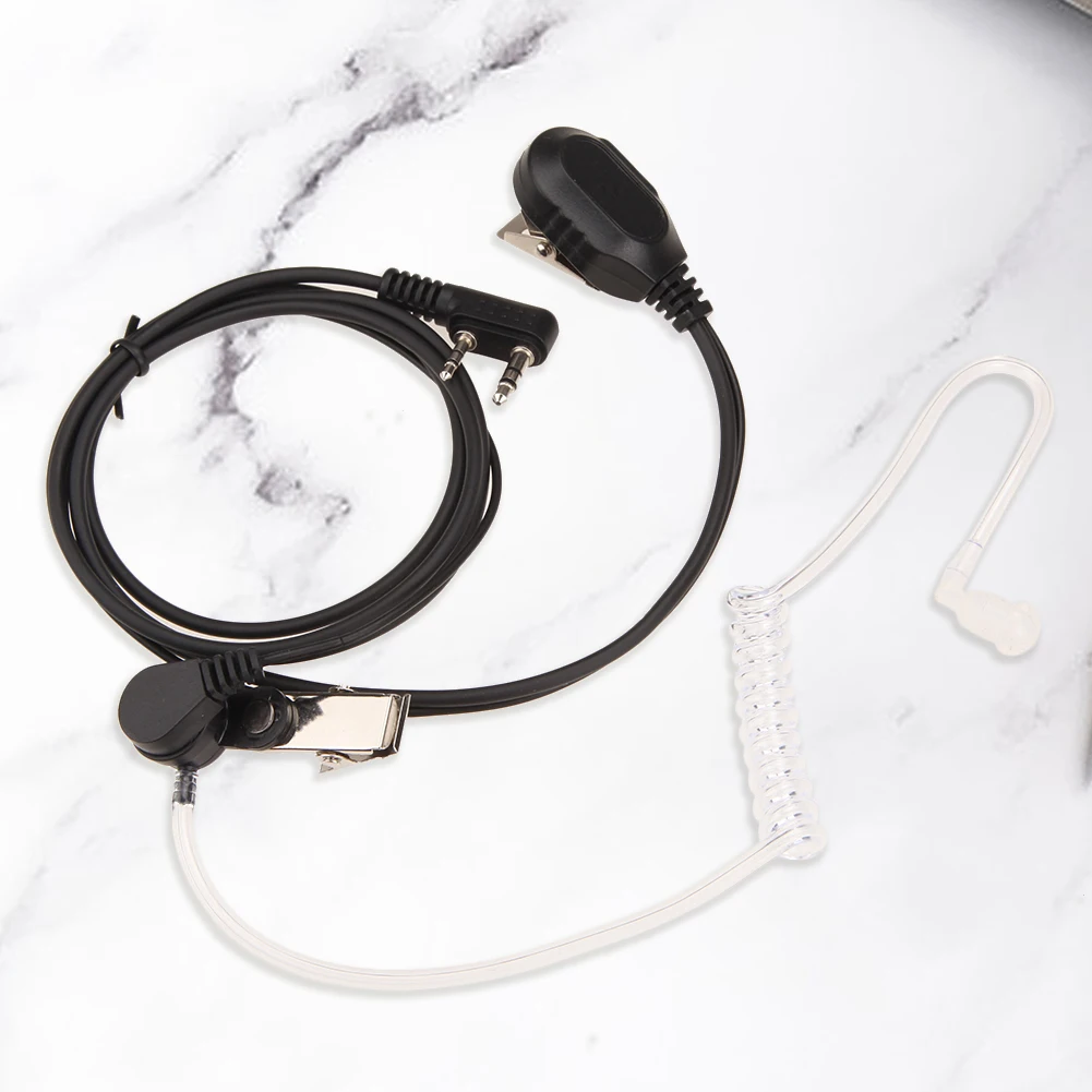 Auricular de 2 pines, auricular multifuncional con micrófono PTT, Walkie Talkie, accesorios de privacidad para Radio Baofeng Kenwood - imagen 4