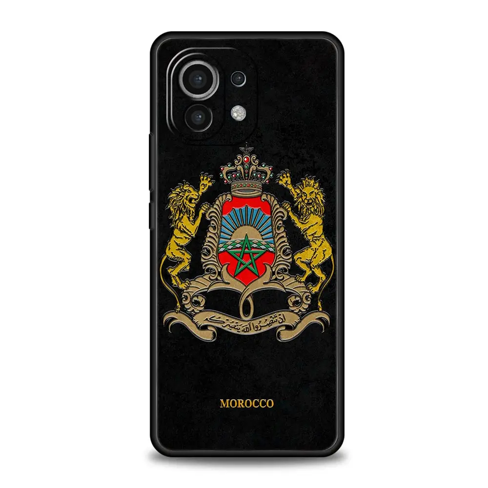 Funda de teléfono de fútbol con bandera de Marruecos para Xiaomi Poco X3 NFC M3 F3 F4 M4 X4 Mi Note 12T 12 13 Pro 10 11 Lite 10T 5G 11T 9T 11i - imagen 2