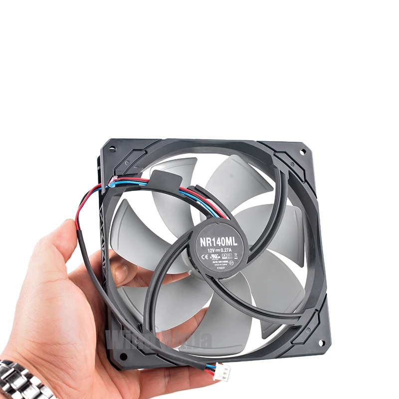 Ventilador de refrigeración NR140ML para serie RMx, 14 cm x 140 mm x 25 mm, DC12V 0,27 A, 850 W (2021) Fuente de alimentación, ventilador con cubierta de computadora de 140 mm - imagen 5