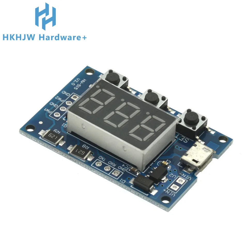 DC 5-30V Micro USB 5V potencia independiente PWM generador de 2 canales de doble vía Digital LED ciclo de trabajo Módulo de frecuencia de pulso - imagen 4