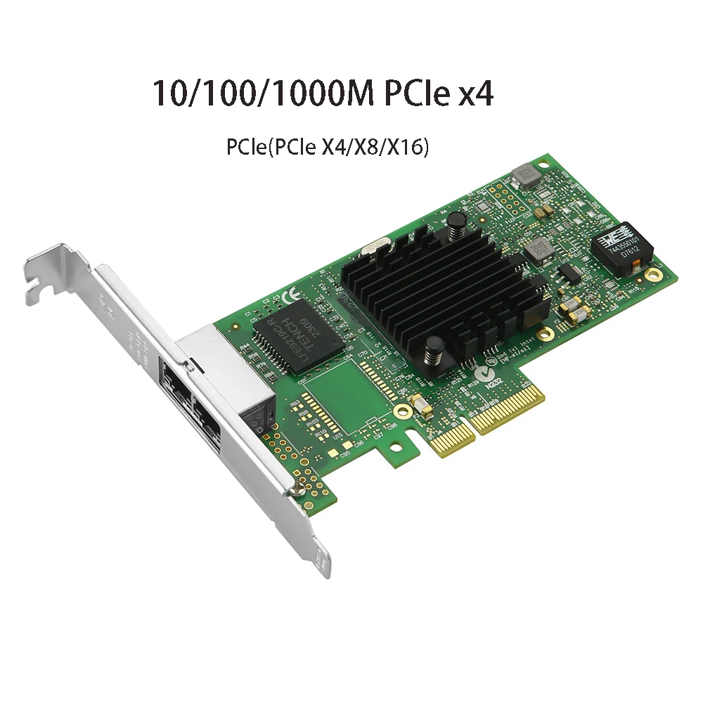 Tarjeta Ethernet de servidor Gigabit RJ45 de 2 puertos, 10M, 100M, 1000Mbps, PCIe X4 X8 X16, red Lan, Chip I350AM2, adaptador de conexión de tarjeta