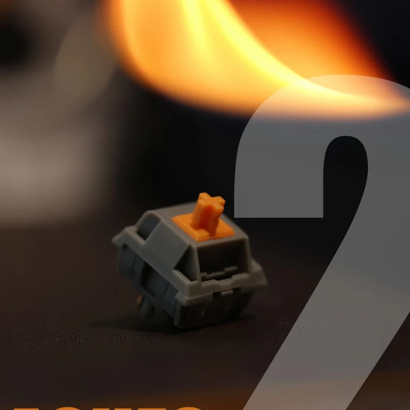 Interruptor Ashes V2, eje transversal, 42g/52g, interruptor lineal de presión de fondo, interruptor de teclado mecánico lubricado de fábrica personalizado - imagen 3