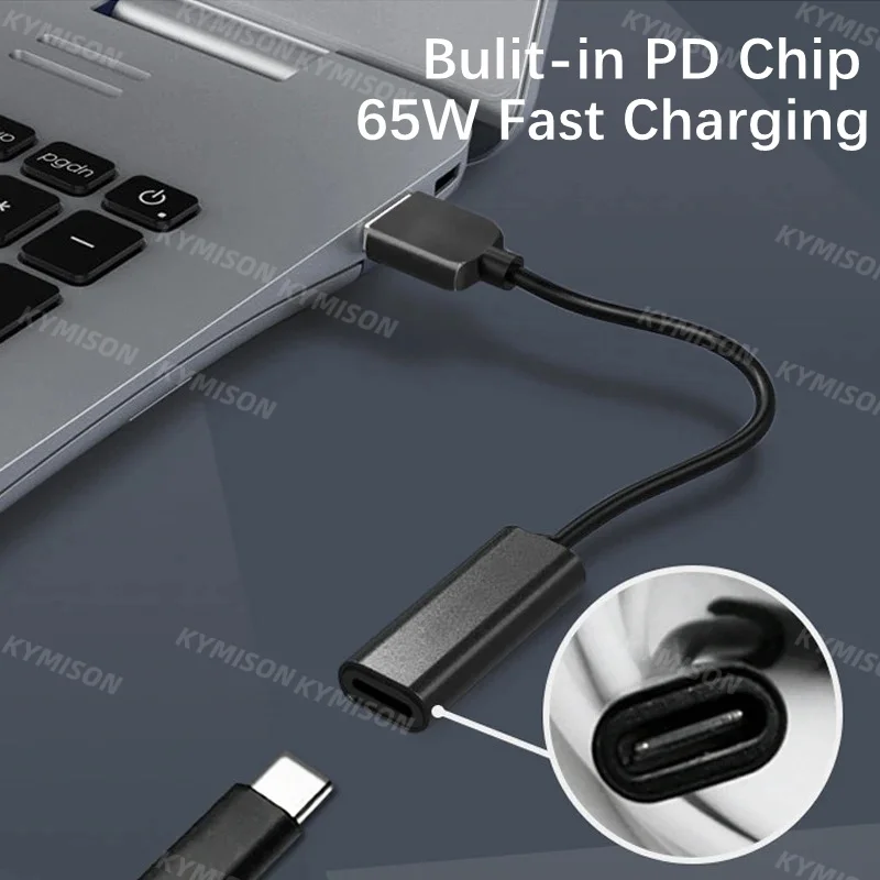 Adaptador USB-C PD a DC 5,5 x 2,5 mm para portátil Asus y Toshiba - imagen 2