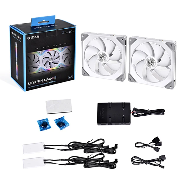 LIANLI UNI FAN SL120 AL120 Kit de ventilador Cable sin cables Módulo de ensamblaje Cable L-Connect Software Control Módulos de cables designados - imagen 3