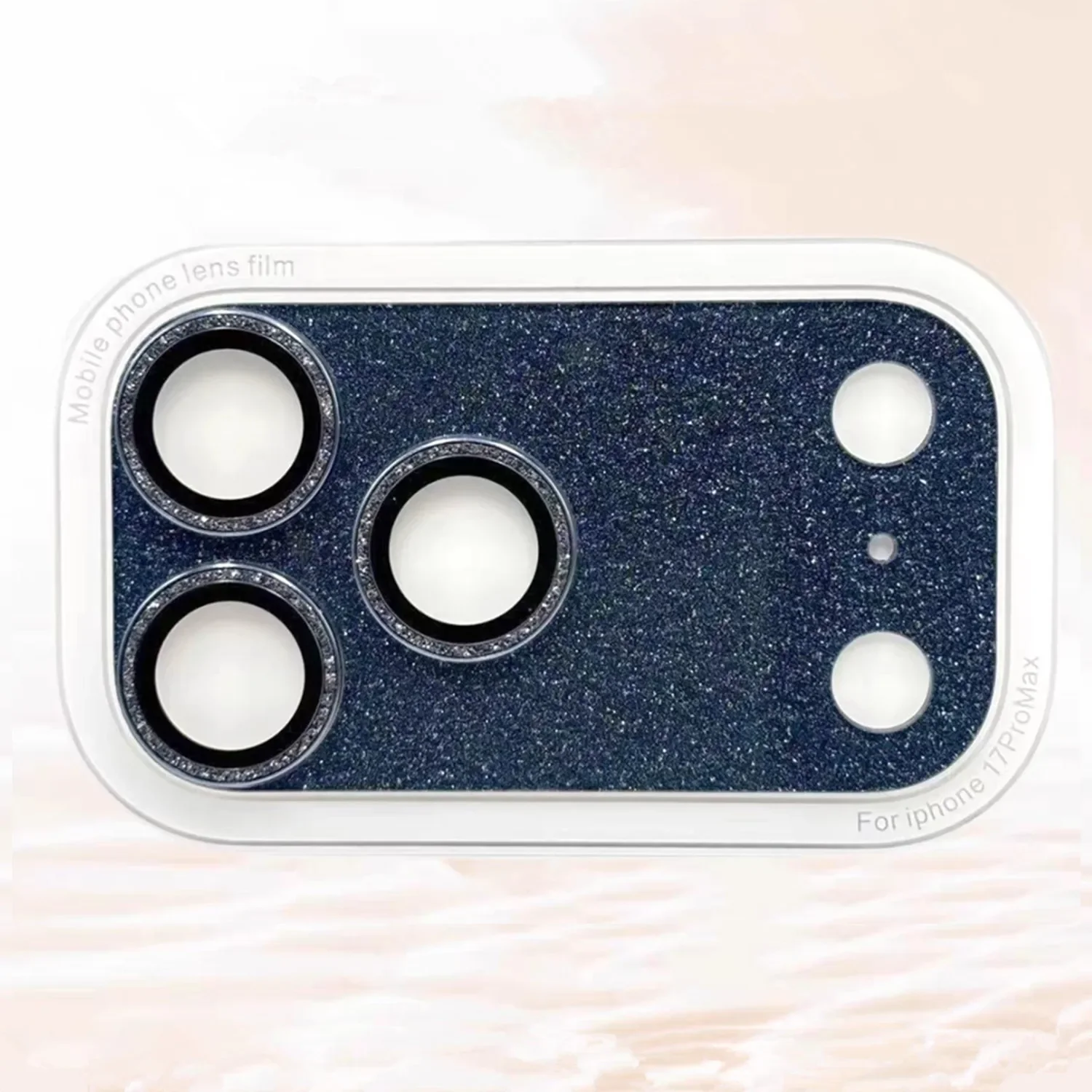 Protector de cámara de Metal con purpurina completa para IPhone 17 Pro Max Air 17Pro Sparkle HD, cubierta de anillo de lente de vidrio, película protectora - imagen 5