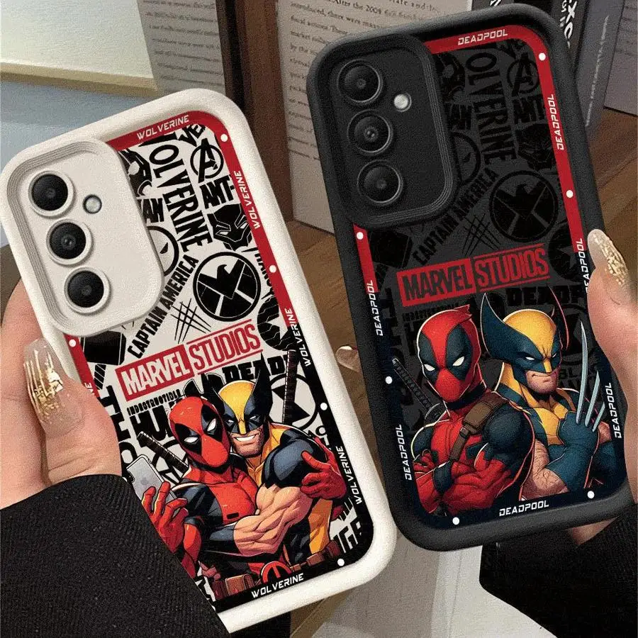 Funda de teléfono Marvel Deadpool para Galaxy A12 A13 A14 4G 5G A13 A22 5G A23 4G 5G A24 4G A32 4G 5G A33 5G A34 5G mate