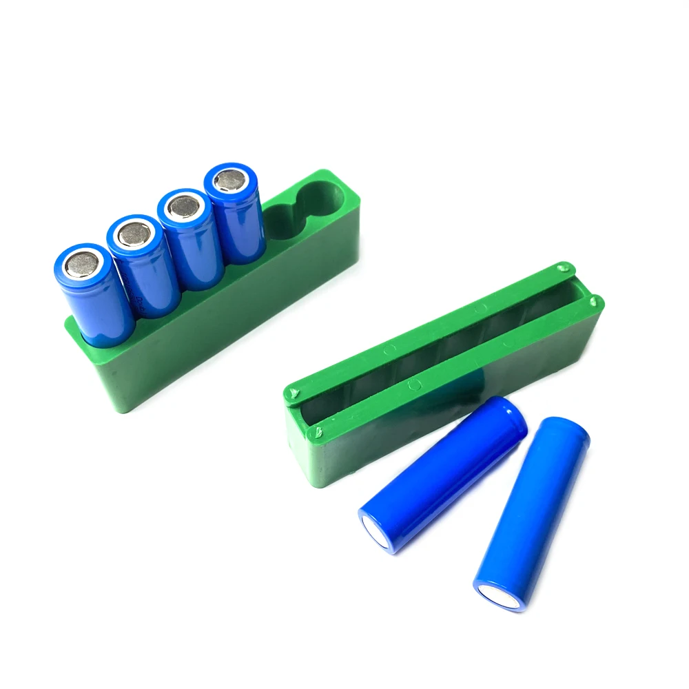 Soporte fijo de batería de litio 18650, seis paquetes de baterías, accesorio de plástico ABS, soldadura rápida por puntos, soporte de doble cara de una sola fila - imagen 3