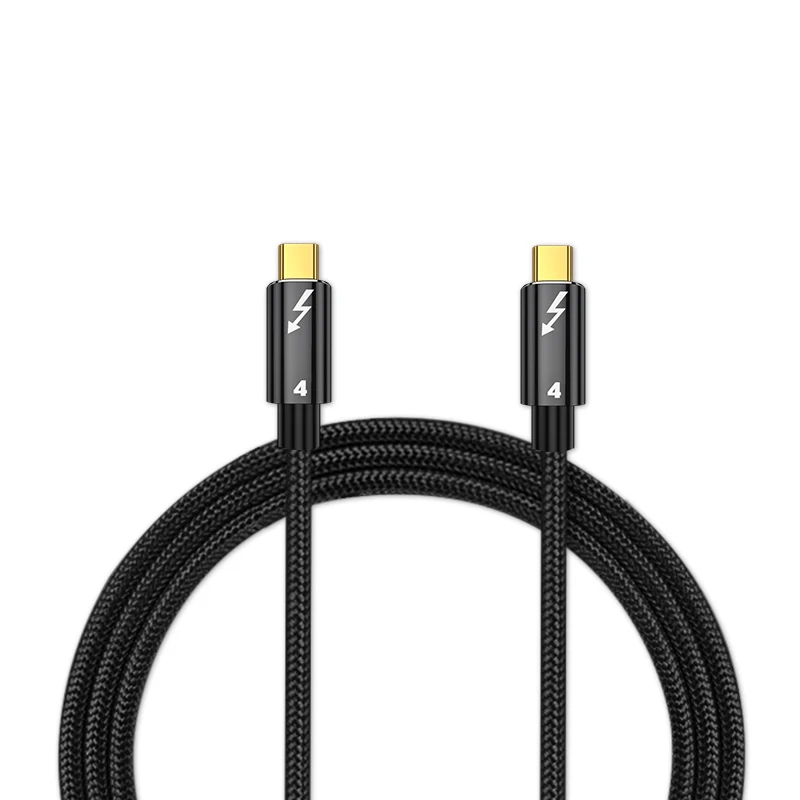 1Ps Thunderbolt 4 Cable USB4.0 40Gbps USB C a tipo C PD 100W 5A 8K @ 60Hz Cable de USB-C de transferencia de datos de carga rápida para Macbook Pro - imagen 3