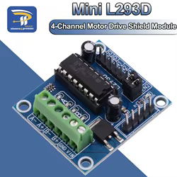 Mini módulo de placa de expansión de escudo de accionamiento de Motor de 4 canales L293D, módulo de corriente de alto voltaje para Arduino MEGA 2560 MEGA2560