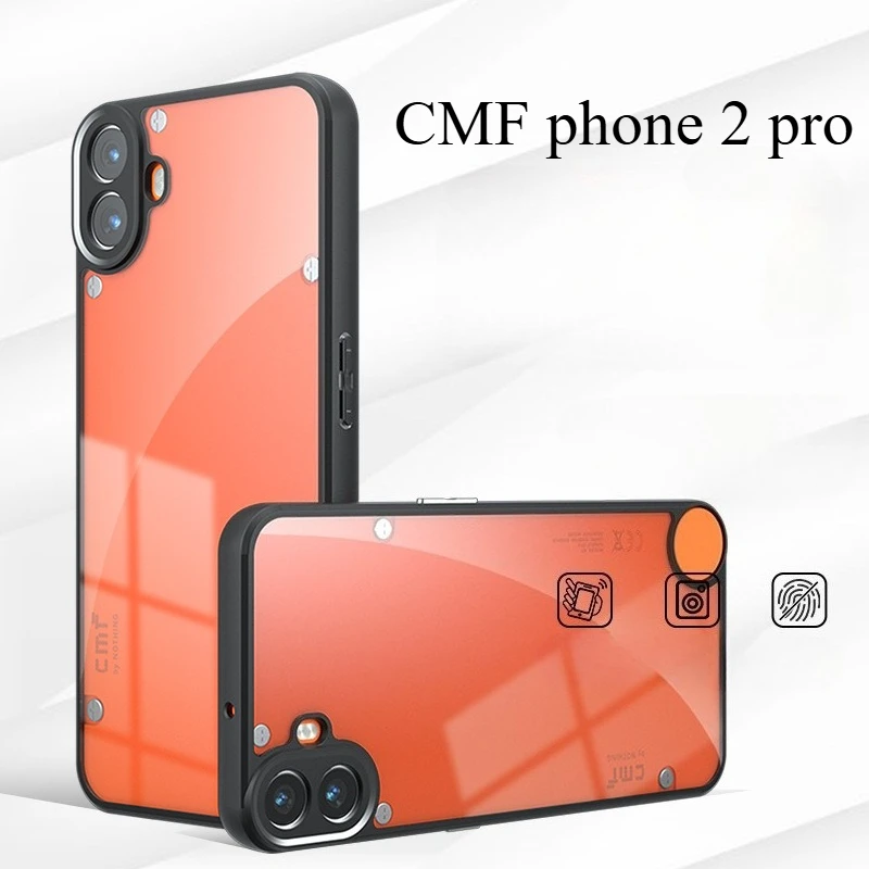 CMFphone2pro funda para nada CMF Phone 2Pro funda acrílica mate para nada teléfono 3APro 2a a prueba de golpes transparente duro PC parachoques - imagen 2
