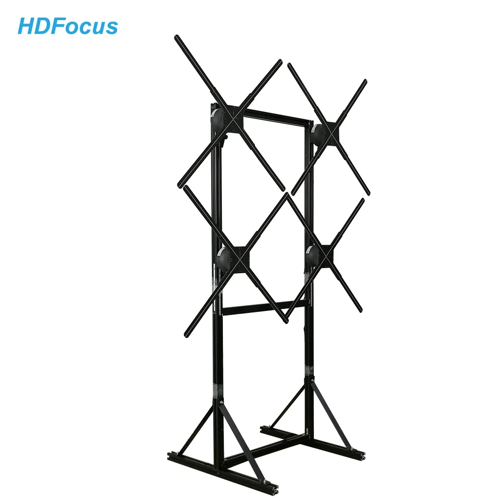 Ventilador de holograma 3D de empalme 2*3, proyector de holograma para eventos de vídeo, ventilador 3D, Control de nube holográfica, equipo de holograma Wifi - imagen 4