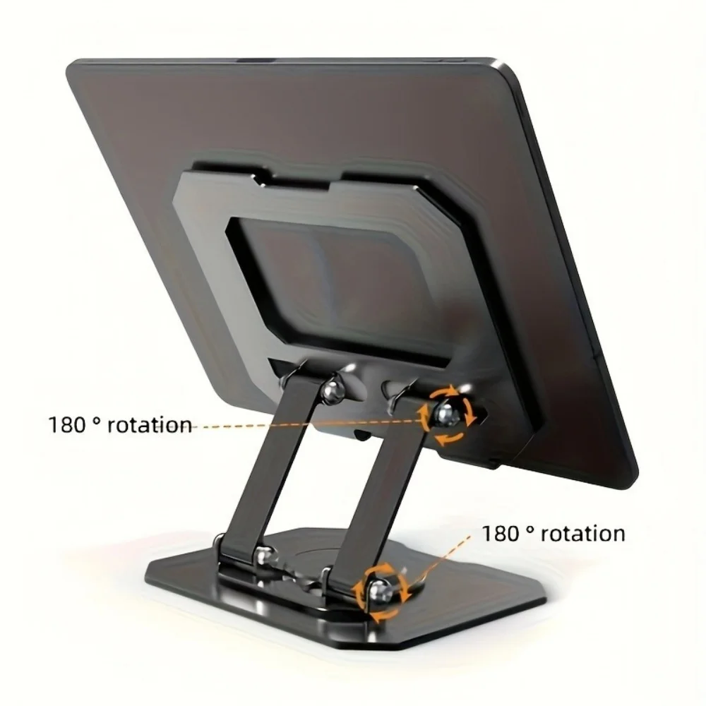 360 °   Soporte giratorio para tableta, soporte de escritorio plegable ajustable, Compatible con tableta portátil Ipad Pro/Air/Min de 4,7-12 pulgadas - imagen 5