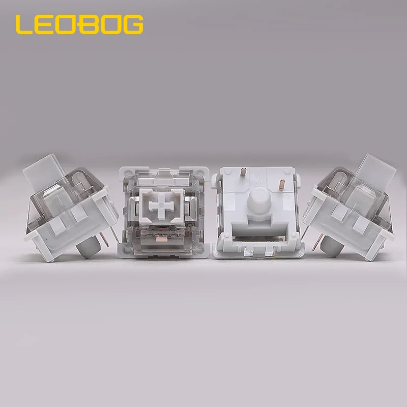 LEOBOG GreyWood V3 teclado interruptor 3 pines lineal personalizado Teclado mecánico HIFI RGB lubricado intercambiable en caliente 57g interruptores para GK61 - imagen 4