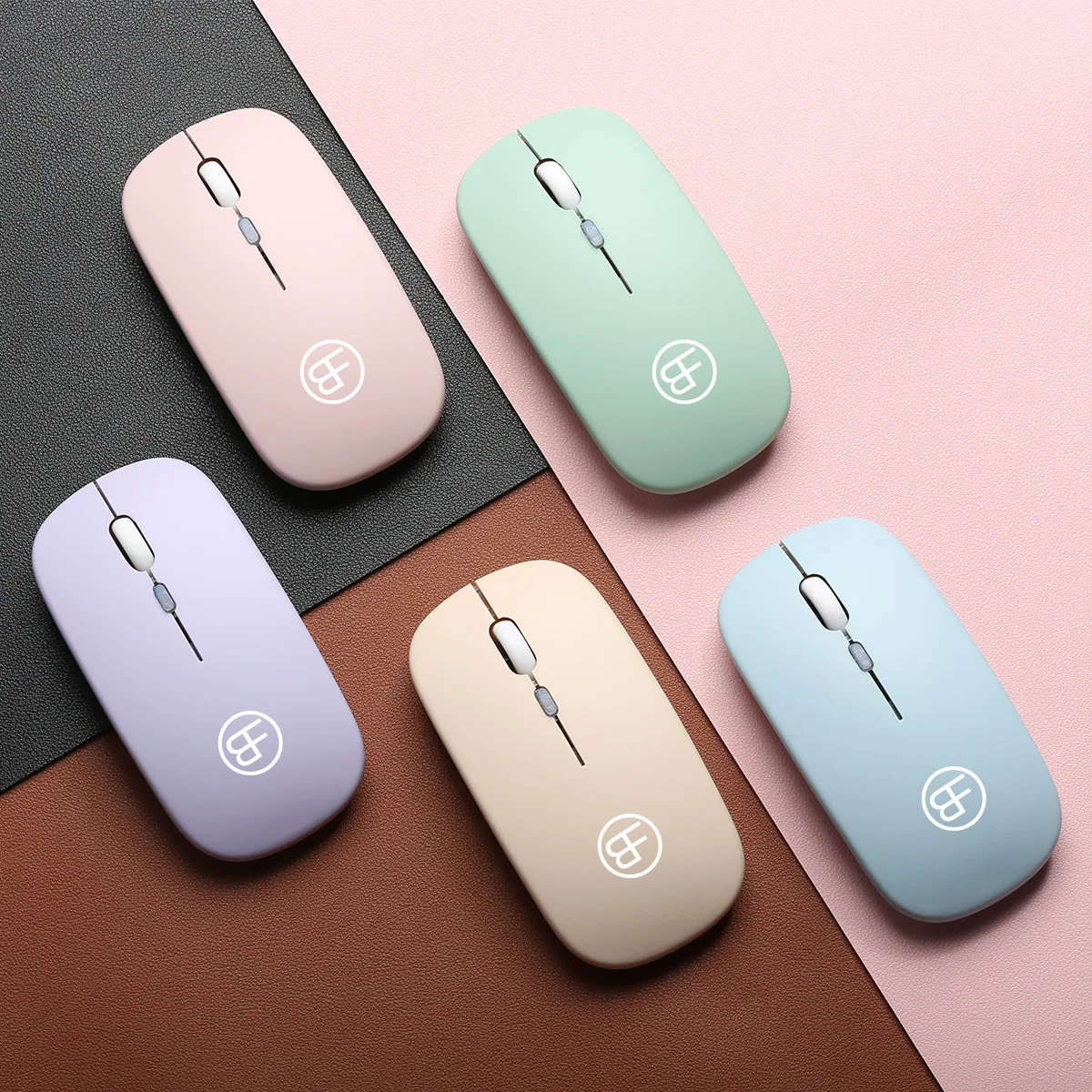 Ratón Compatible con Bluetooth, ratón inalámbrico de 2,4 GHz, ratón silencioso recargable, ratón USB retroiluminado con LED para juegos, 1600DPI para PC, Mac y tableta - imagen 3