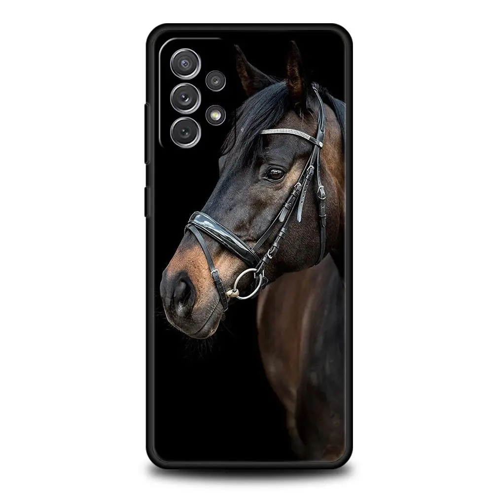 Funda de animales salvajes de caballo corriendo para Samsung A51, A71, A21S, A12, A11, A15, A25, A31, A41, A52, A32, A23, A33, A53, A73, A03S, A05S, A13, 5G - imagen 2