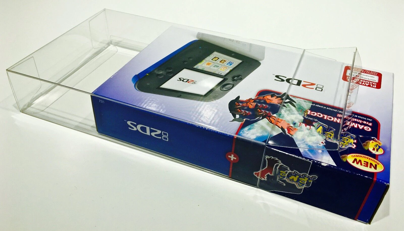 1 protector de caja para cajas de consola NINTENDO 2DS (NTSC) compatible con estuche transparente Zelda Link