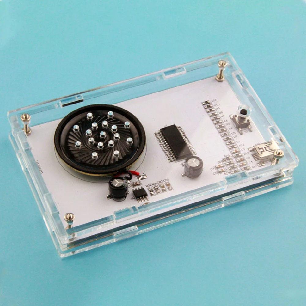 Kit electrónico de espectro de música LED, pantalla de frecuencia de sonido de Audio, proyecto de soldadura PCB, práctica de soldadura, Kits electrónicos DIY - imagen 3